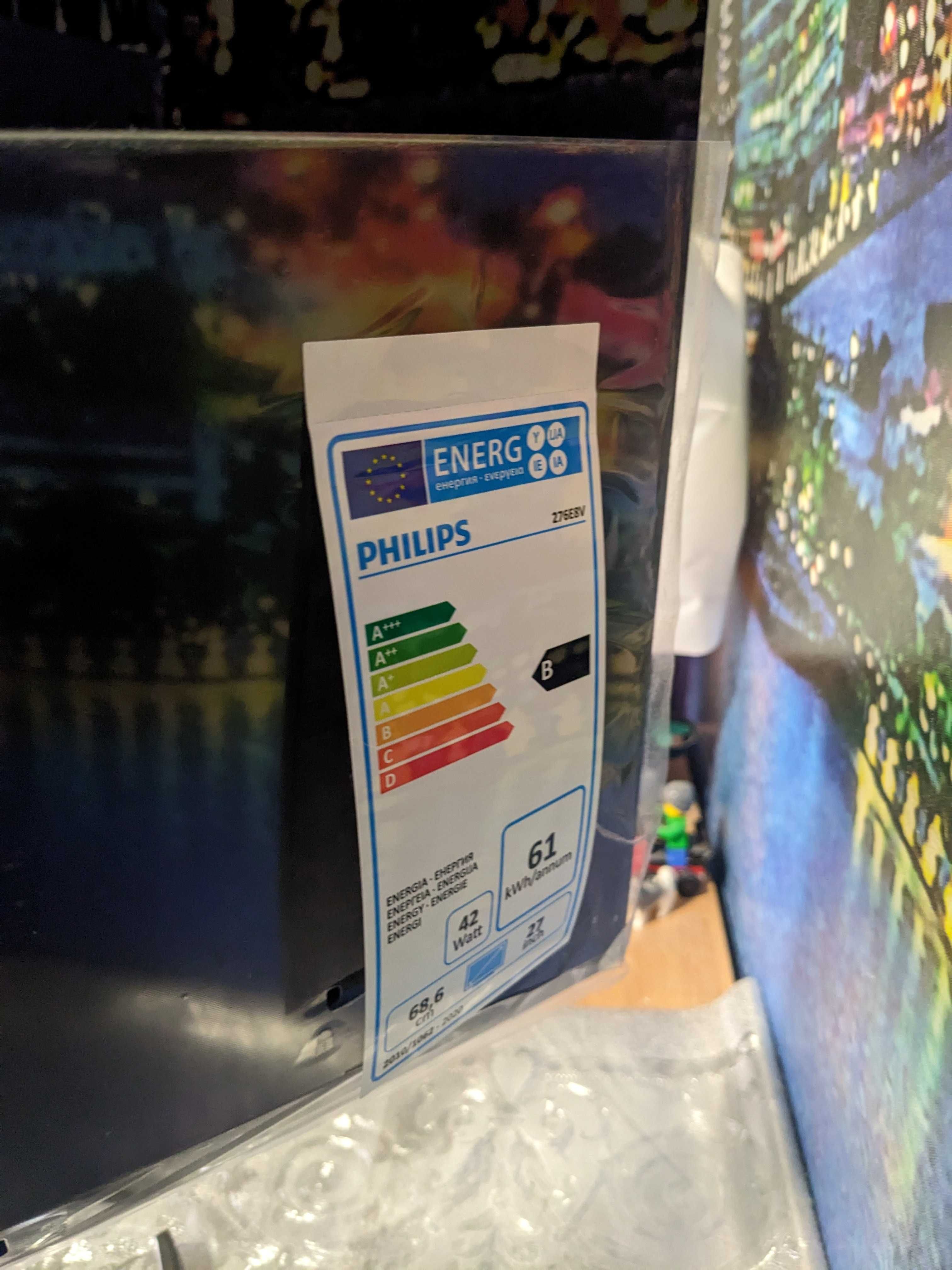 Монитор Philips 276E8VJSB - 27", 4К UHD, IPS