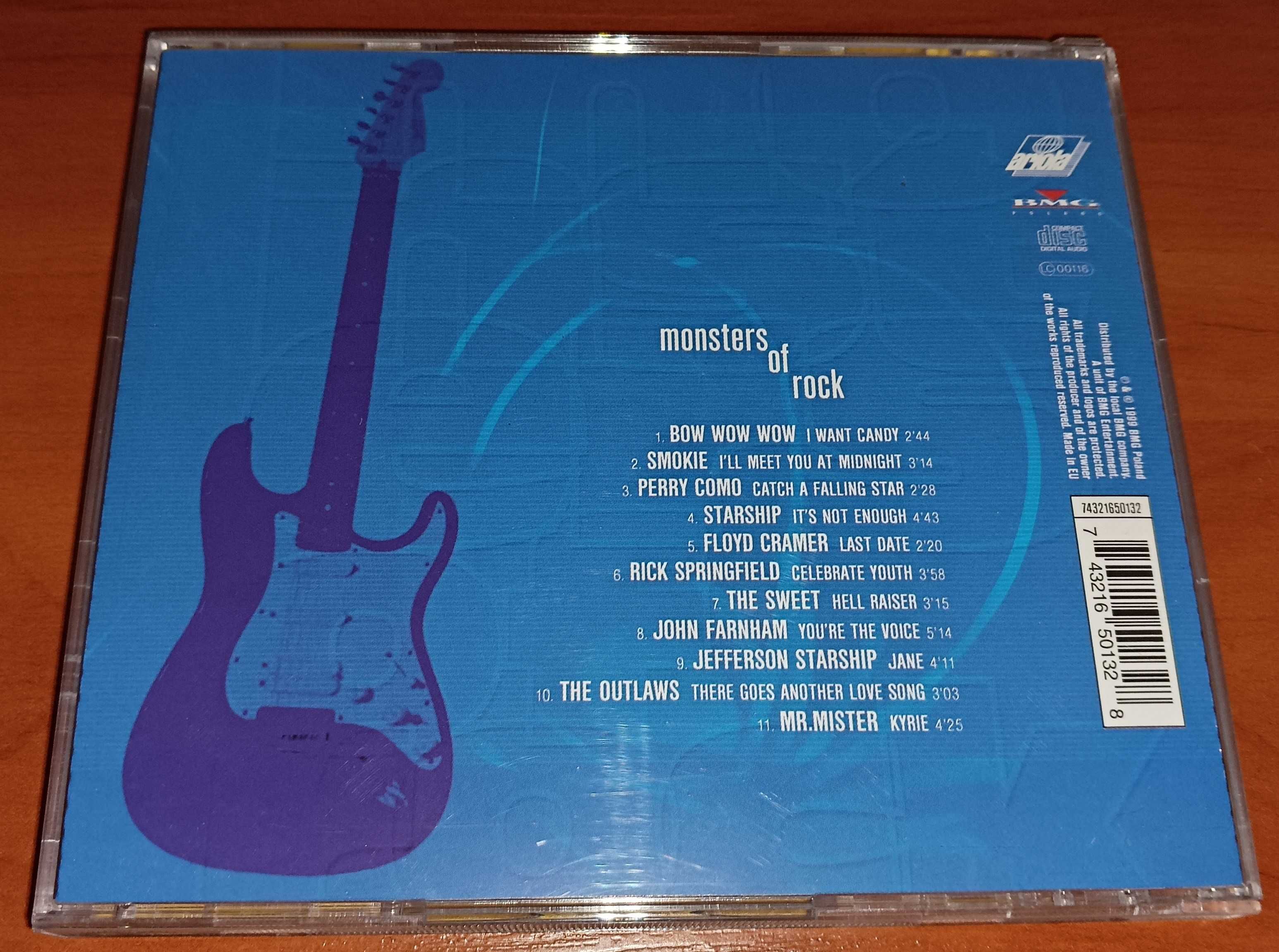 CD Monsters of Rock: Smokie, The Sweet, John Farnham, Mr. Mister...