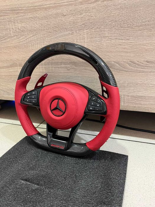 Volante Mercedes Carbono Led Display A C E S CLA GLA GLC GLE GLS GLE W