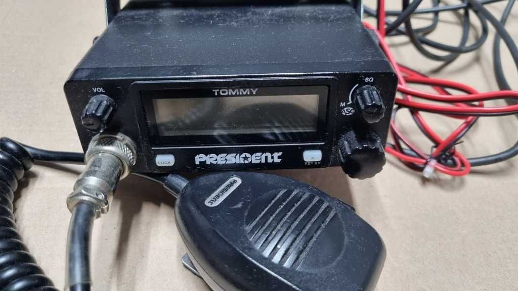 CB radio PRESIDENT TOMMY+antena magnetyczna
