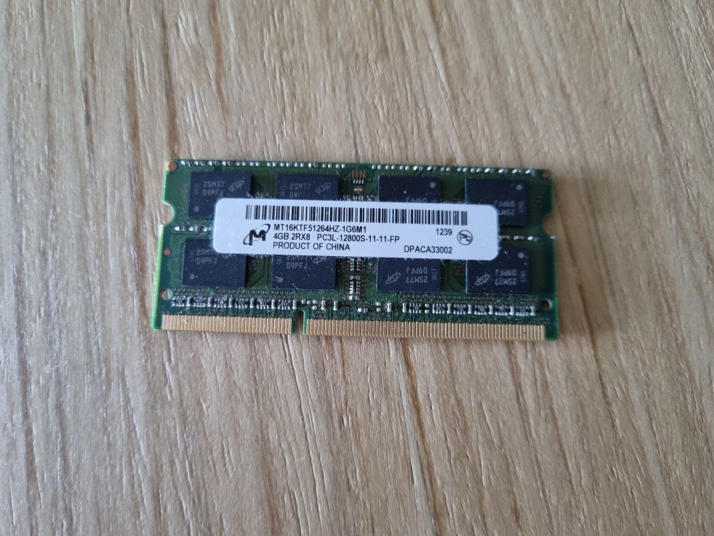 Пам'ять для ноутбуків Micron 4 GB DDR3L SO-DIMM 1600 MHz