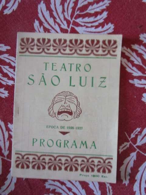 programas antigos de Teatro