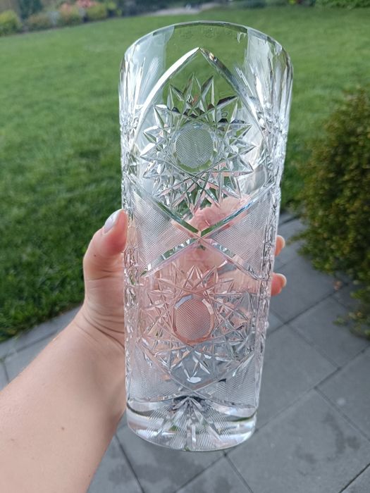 Duży kryształowy wazon