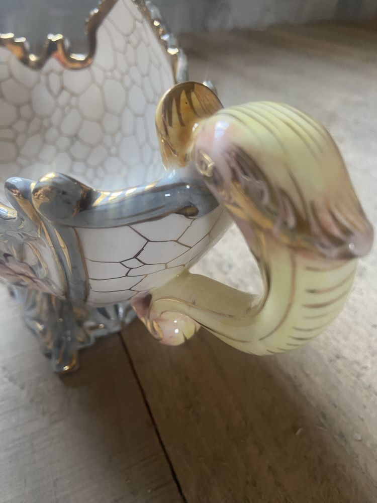 Вінтажна овальна чаша, ваза, цукерниця Capodimonte