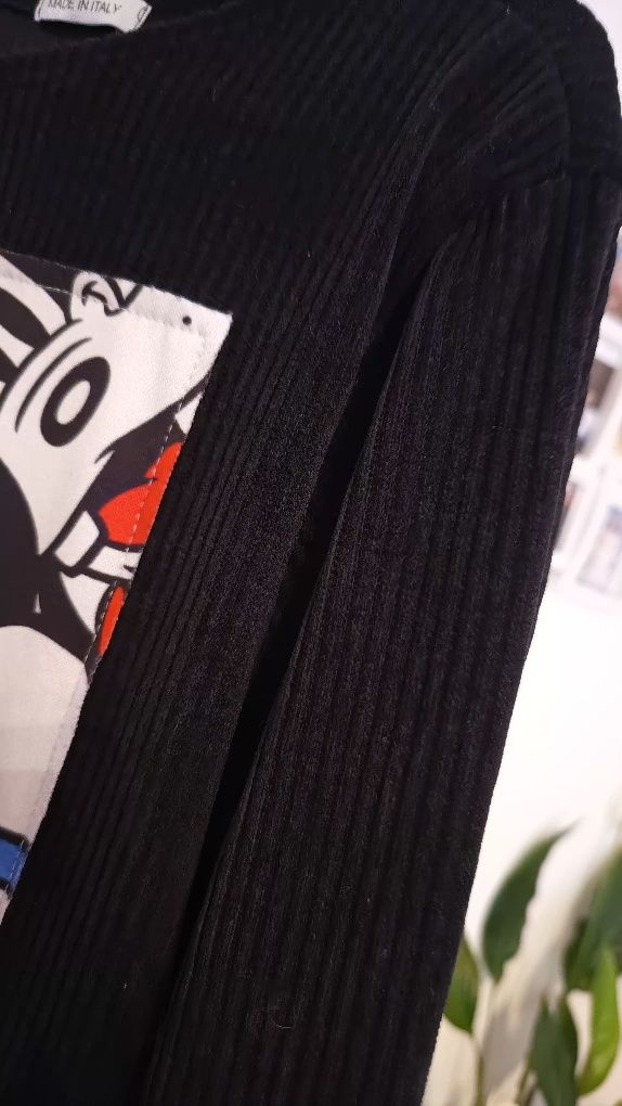 Sztruksowa sukienka z Myszką Miki kieszenie  uniwersalna