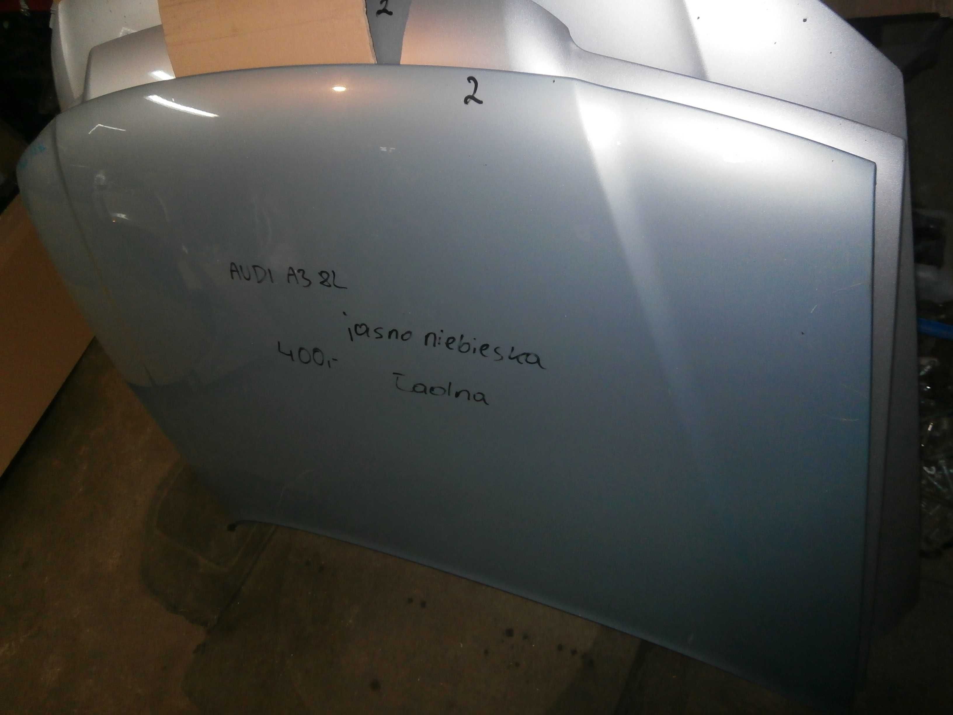 audi A3 8L maska niebieska srebrna