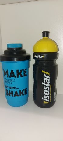 Shaker do bialka oraz butelka na napój izotoniczny