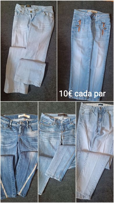 Calça de ganga femeninas