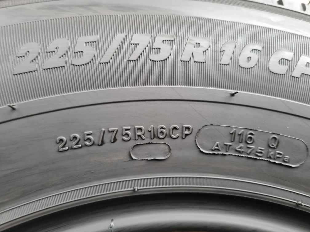 225/75/16 C  Michelin Agilis Camping  8,5mm  2020.r F- vat Wysyłka gra