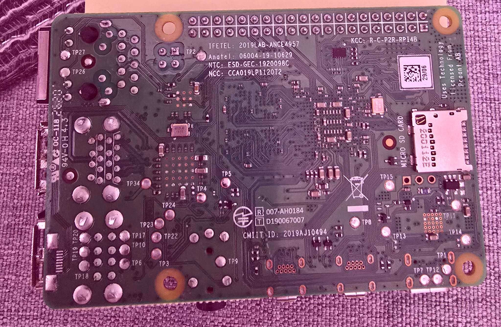 Komputer Raspberry Pi 4 B wersja 8GB RAM mało używane
