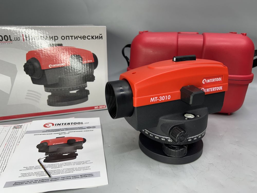 Оптический нивелир INTERTOOL MT-3010 Гарантия До 100 м Увеличение 20х