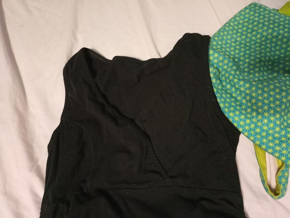 Bawełniana bluzka ciążowa czarna  40 L