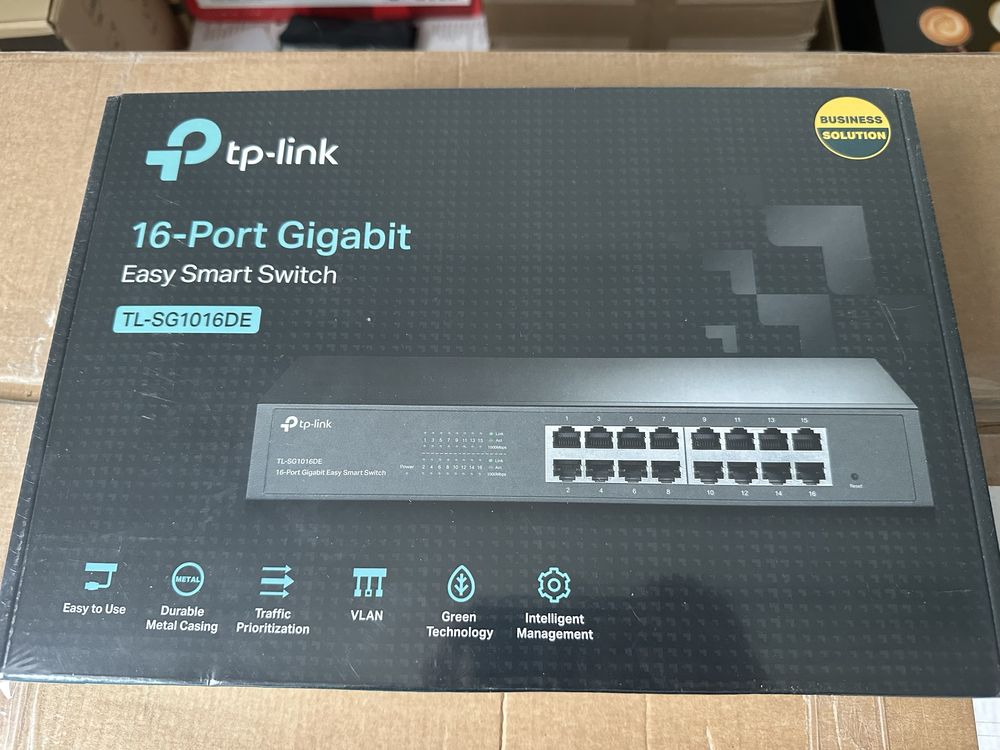 Nowy Zaplombowany!!Switch TP-LINK Easy Smart TL-SG1016DE