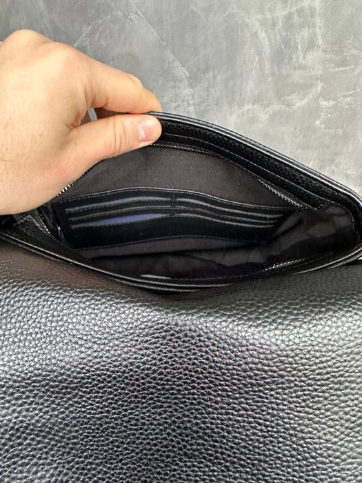 Мужская кожаная сумка Louis Vuitton чоловіча шкіряна барсетка