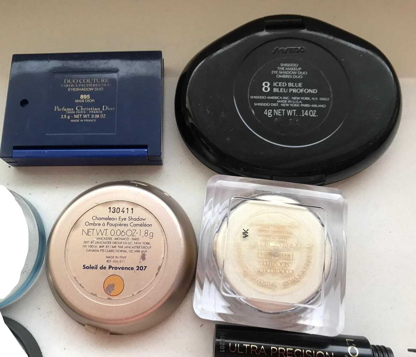 SHISEIDO DIOR CLARINS LANCASTER zestaw kosmetykow kolorowych