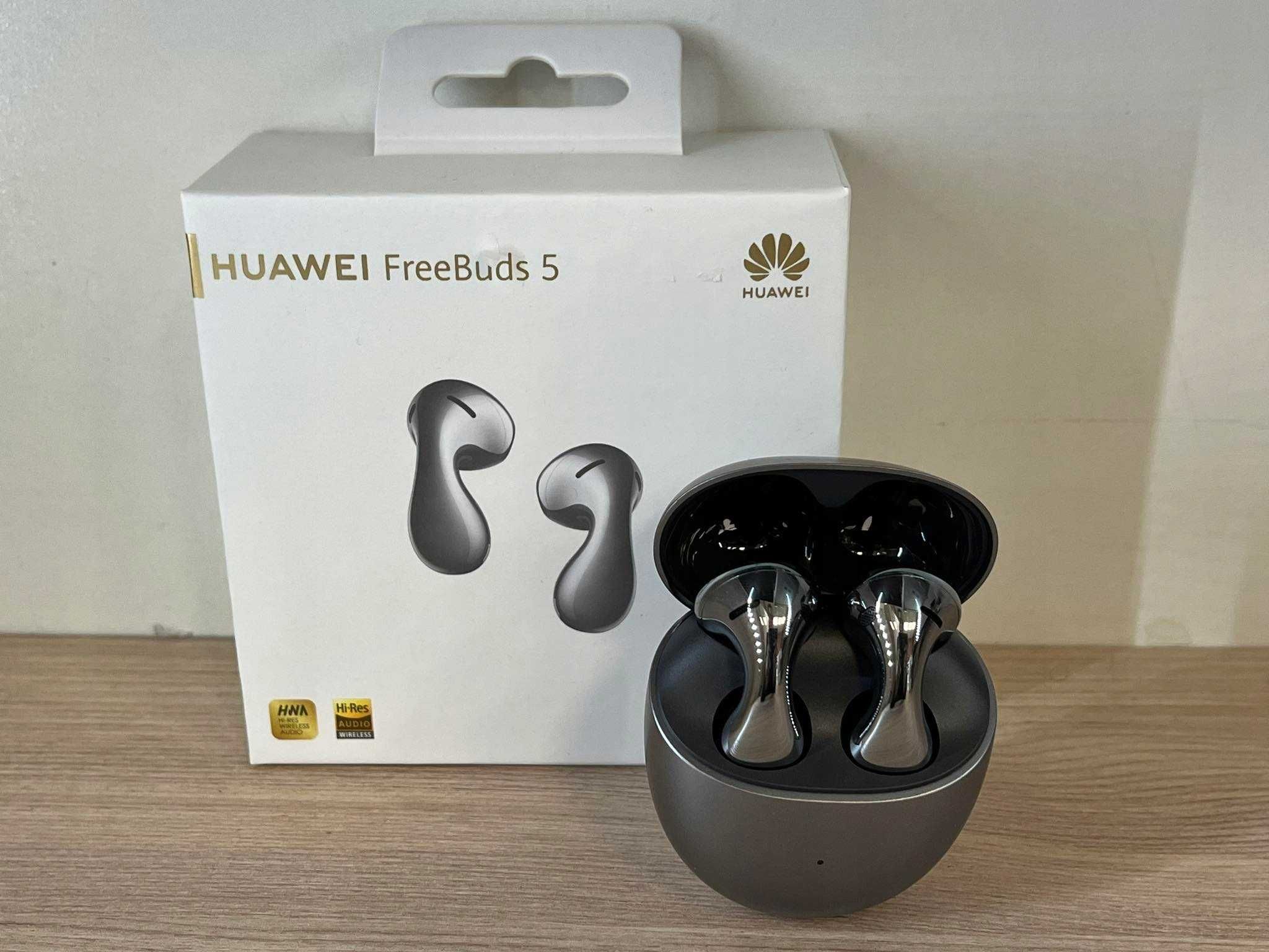 Słuchawki bezprzewodowe bluetooth Huawei Free Buds 5 | SREBRNE