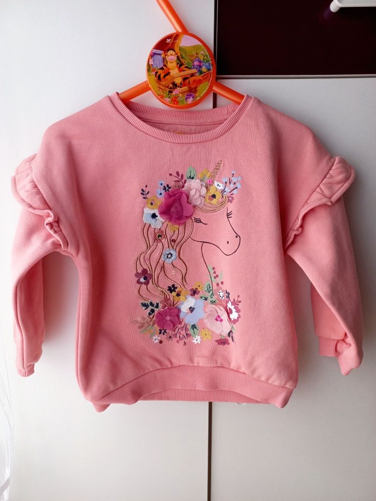 Next 2pack bluza panterka 104 bluzy jednorożec hafty unicorn