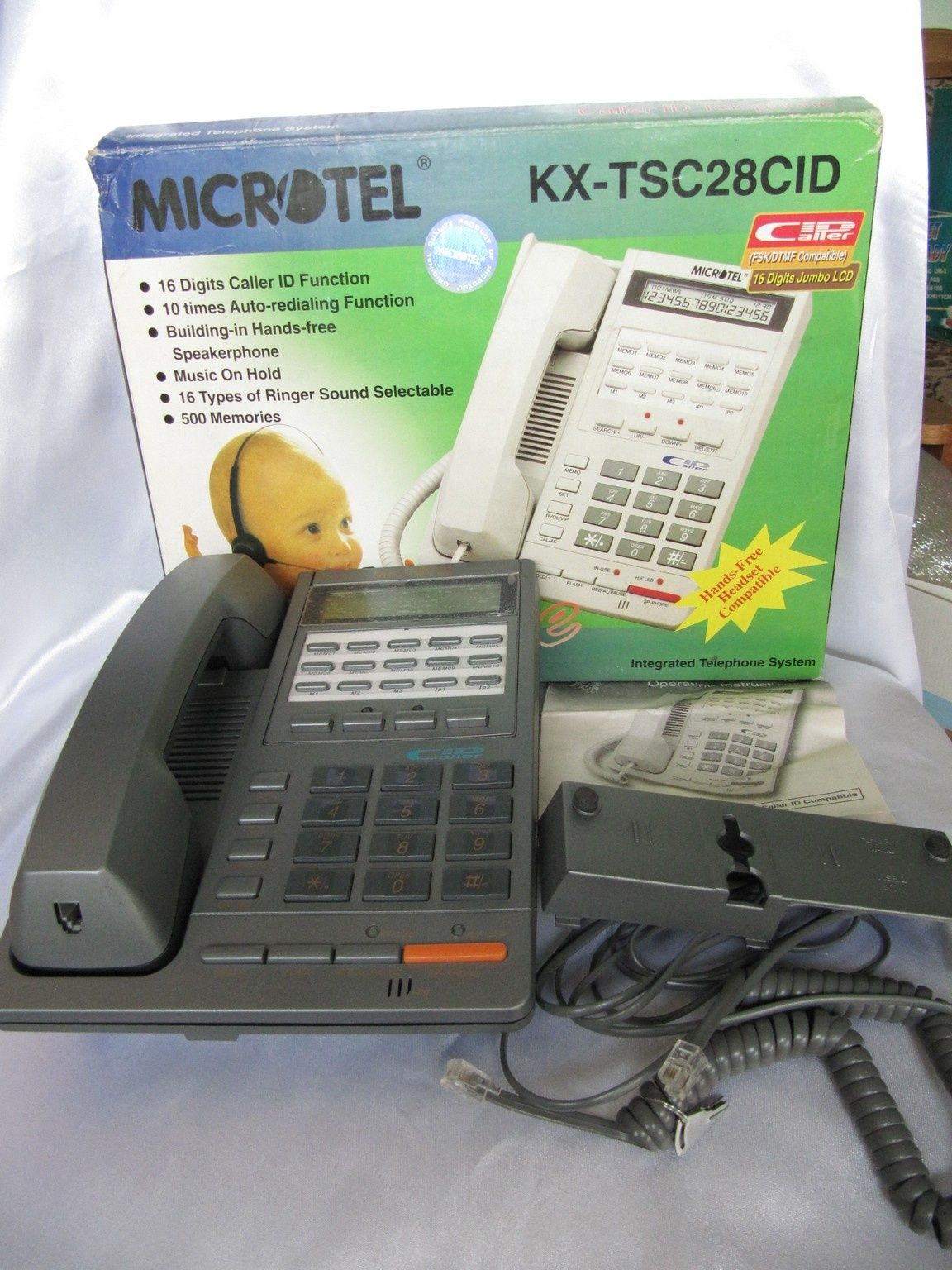 Телефон Стационарный кнопочноый Microtel KX-TSC28CID,новый