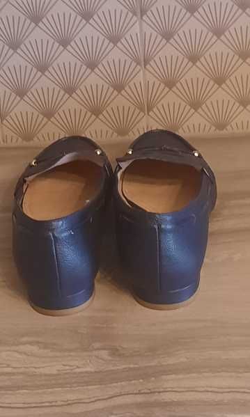 Massimo Dutti loafery mokasyny granat r. 38