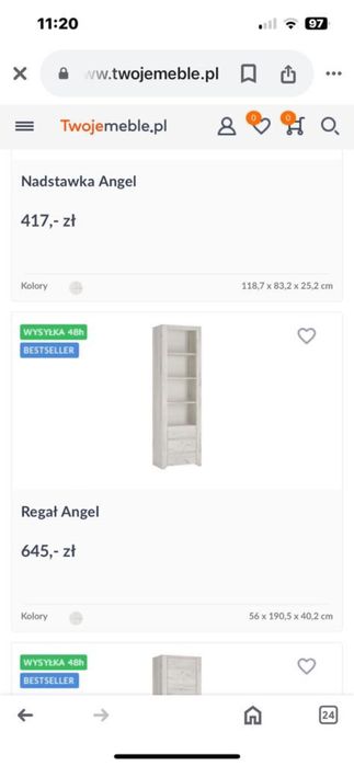 Meble młodzieżowe Wójcik Angel- okazja !!!