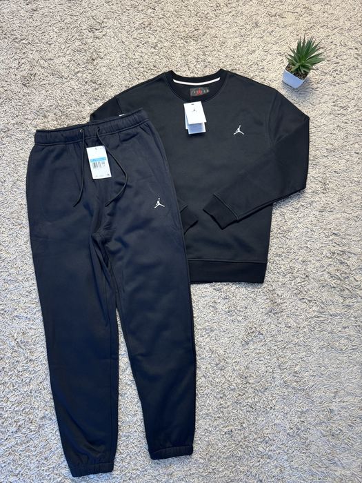 Штани Nike Jordan чорні на флісі чоловічі | Спортивні