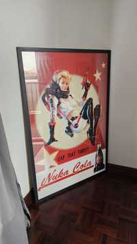 Poster emoldurado fallout 4 Nuka cola