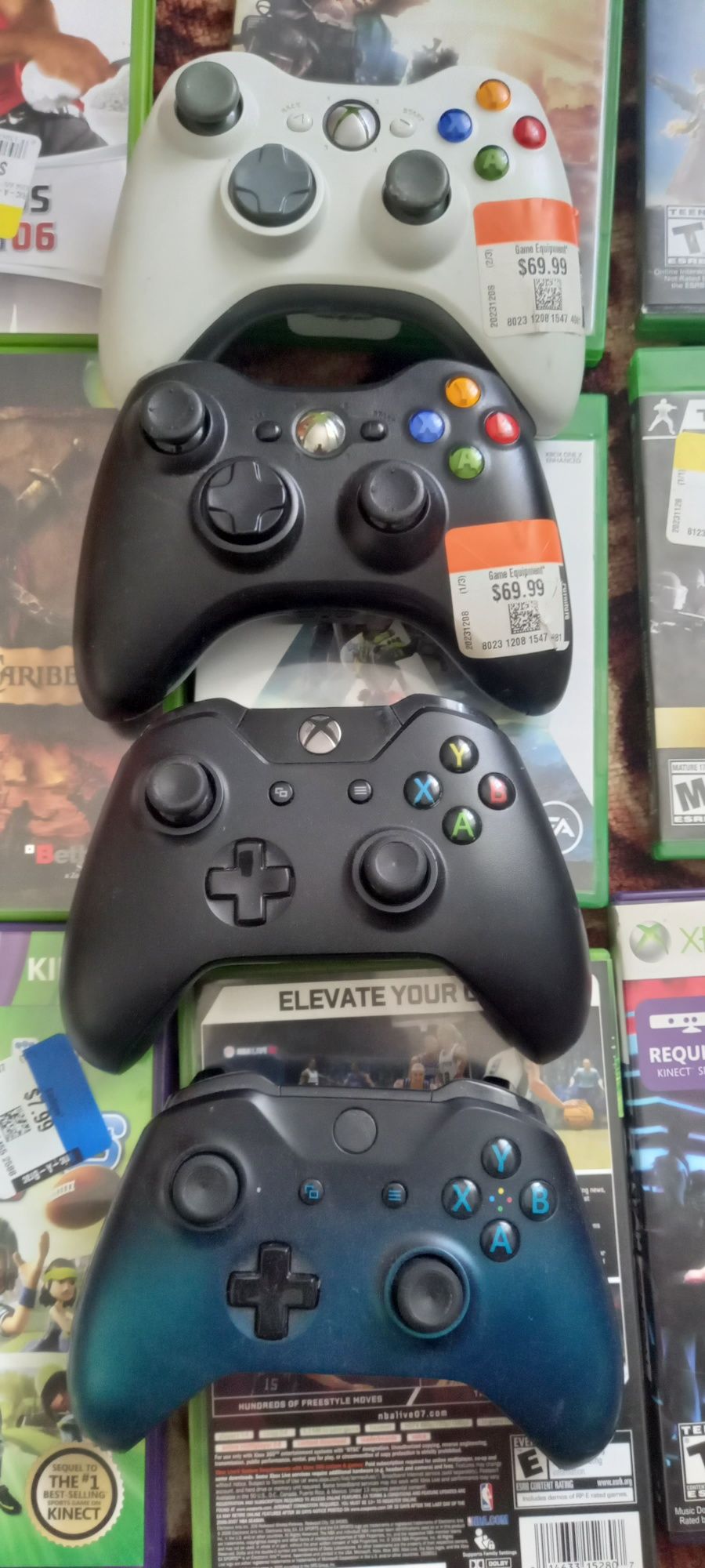 X-box 500гб джойстики,диски,провода