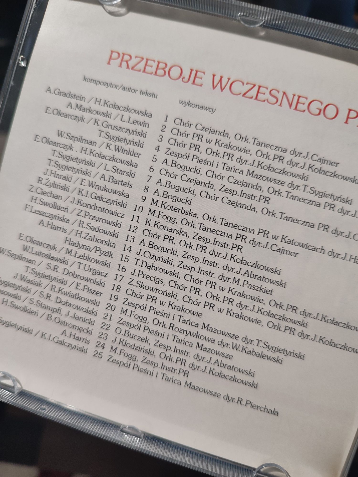 Płyta CD Przeboje wczesnego PRL Perły czasów