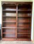 Drewniany stylowy regał, biblioteczka, ciemny brąz firmy Drexel USA