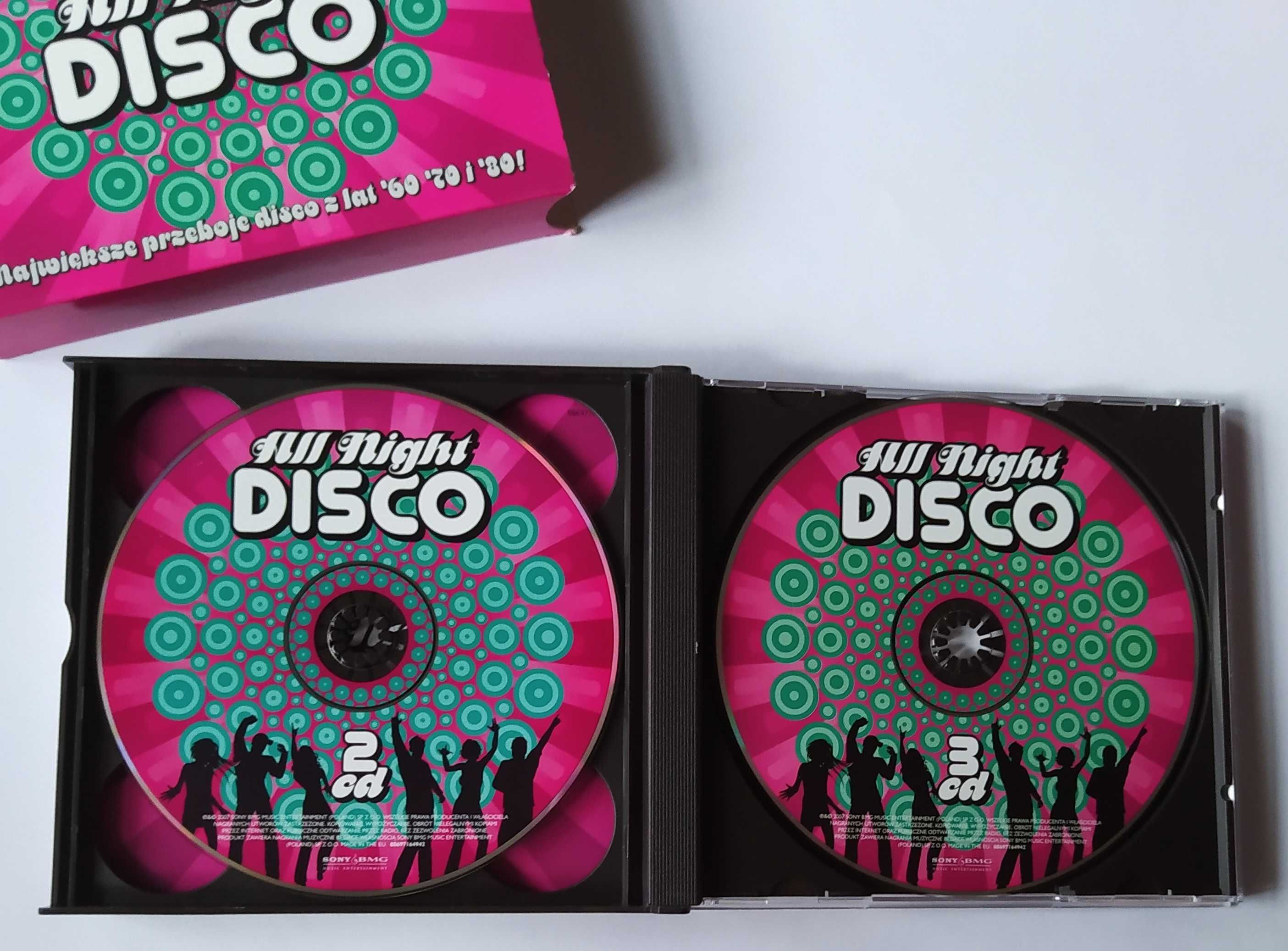 All Night DISCO 3 CD BOX - Największe Przeboje Disco Z Lat '60 '70 '80