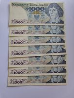 1000zl PRL nowe nieużywane banknoty