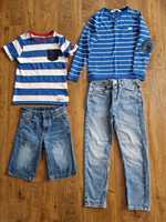 Пакет вещей одежды джинсы шорты джемпер футболка H&M рост122-128см