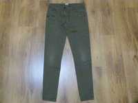 rozm 158 F&F spodnie jeans rurki kolor khaki