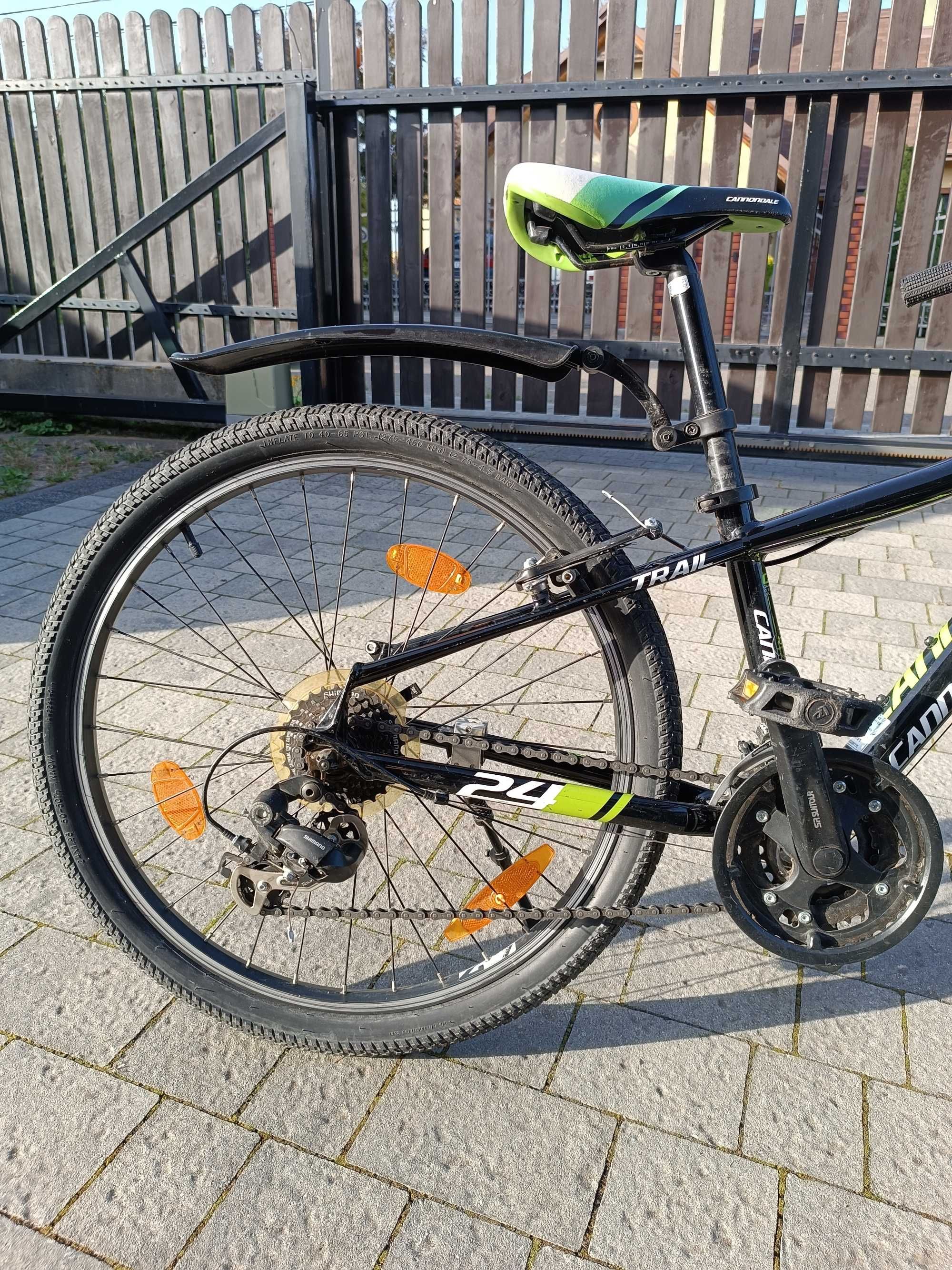 Rower Aluminiowy CANNODDALE TRAIL/ Koła 24"/osprzęt Shimano