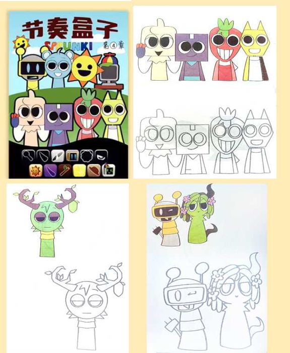 Kolorowanka Sprunki 40 stron