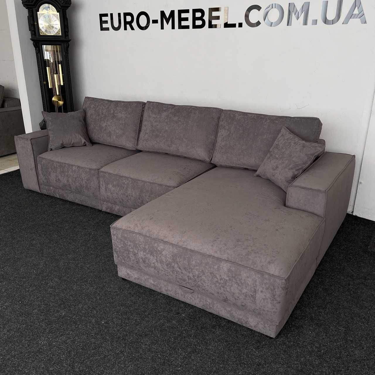 Новий розкладний диван єврокнижка в тканині