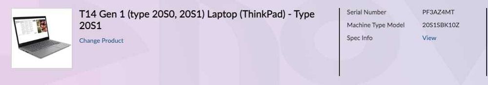 Laptop lenovo thinkpad t14 gen1