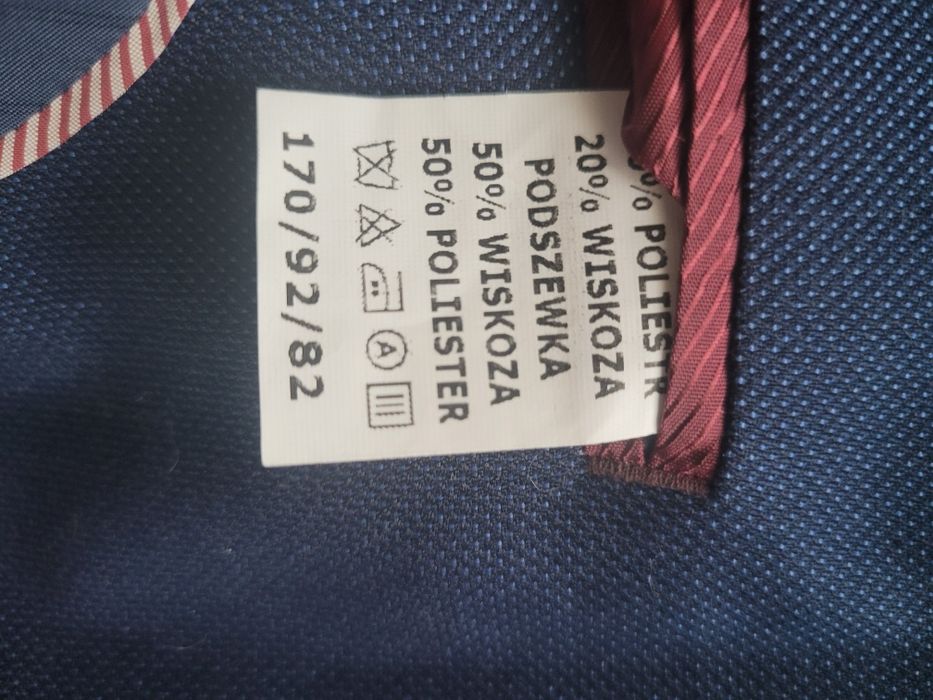 Garnitur młodzieżowy, ciemno-niebieski, rozm. 170/46/82