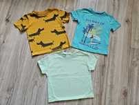 Zestaw komplet 3szt t-shirt dla chłopca Zara cool club 5.10.15 pieski