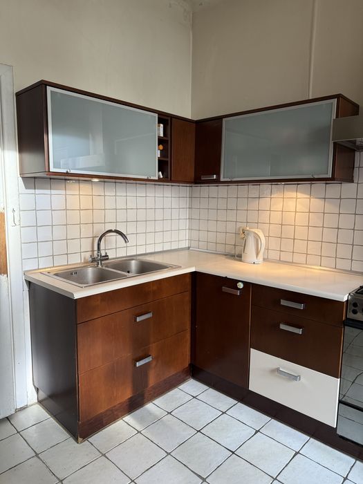 REZERWACJA PILNIE  ZA DARMO meble kuchenne fornir drewniany plus okap