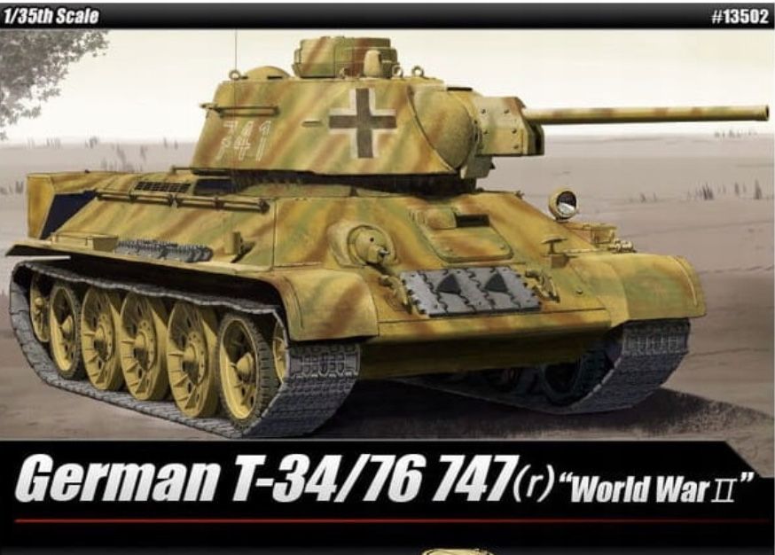 Academy 13502 czołg German T-34/76 747 model 1:35