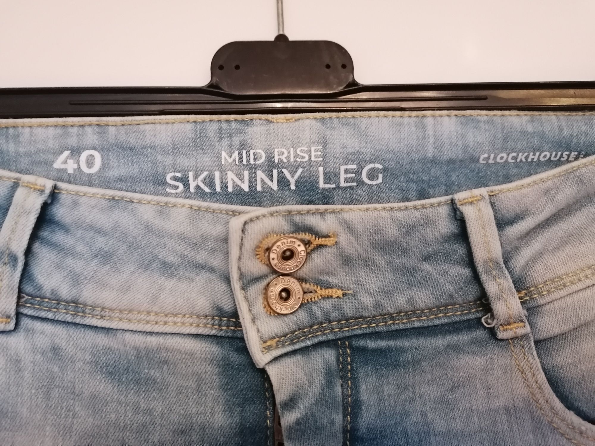 Calças de ganga elásticas skinny leg - C&A tamanho 40