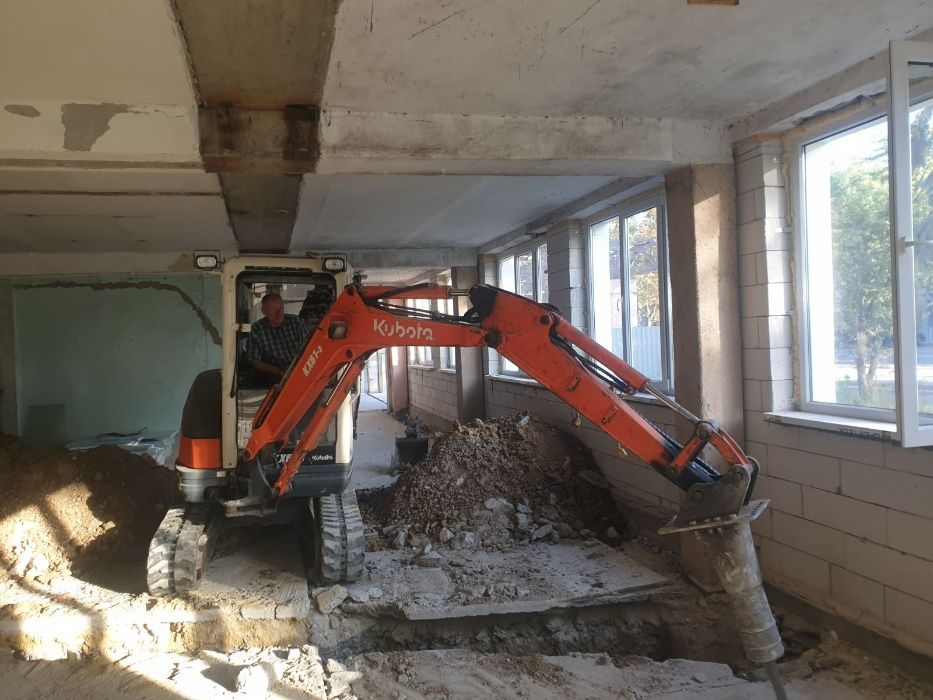 Услуги и аренда мини-экскаватора, земляные работы, копка фундамента