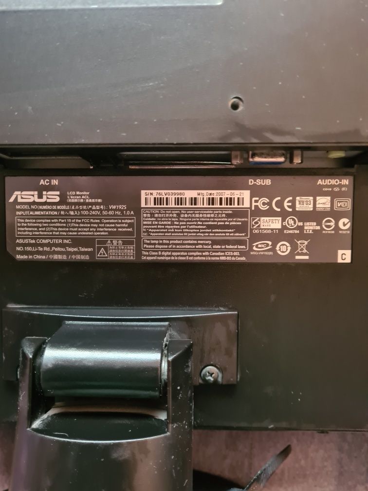 Monitor Asus sprawny
