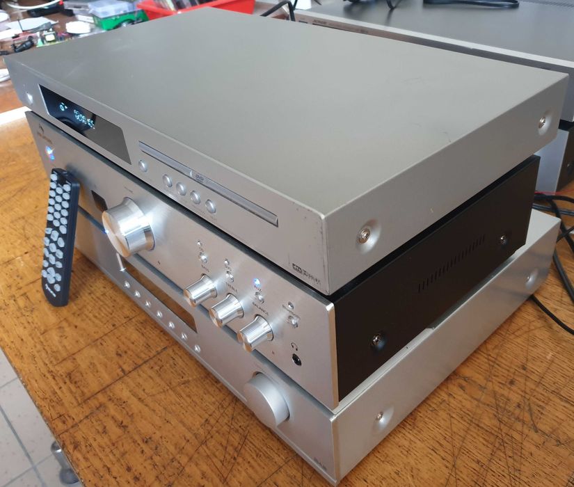 Wieża srebrna DAB FM DVD CD wzm. 2x100W + pilot