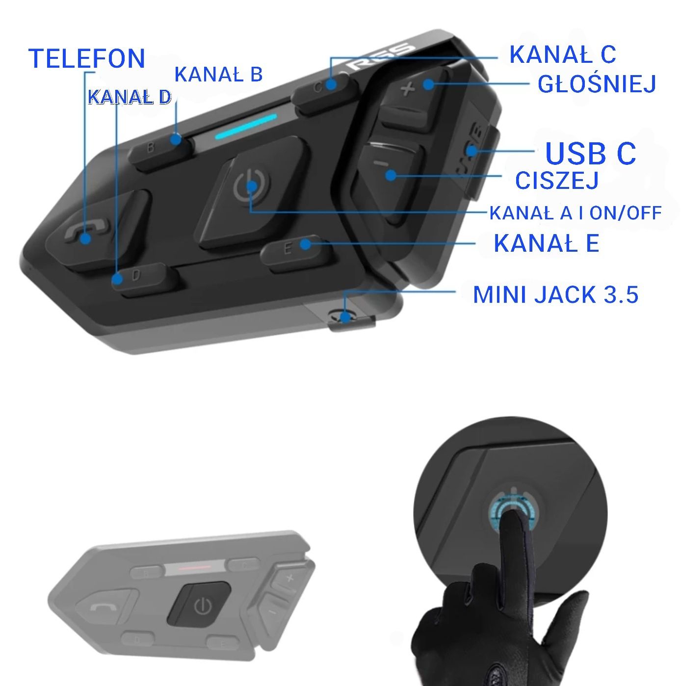 INTERKOM MOTOCYKLOWY R6S Następca Ejeas V6pro Wayxin R6 Vnetphone V6