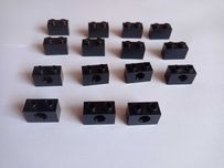 Klocki Lego City/Technic, cienkie cegły 1x2 (3004) i (3700), czarny