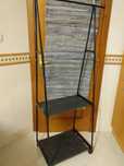 Cabide,charriot desmontado metal,2prateleiras lona,veja zonasdiasuteis