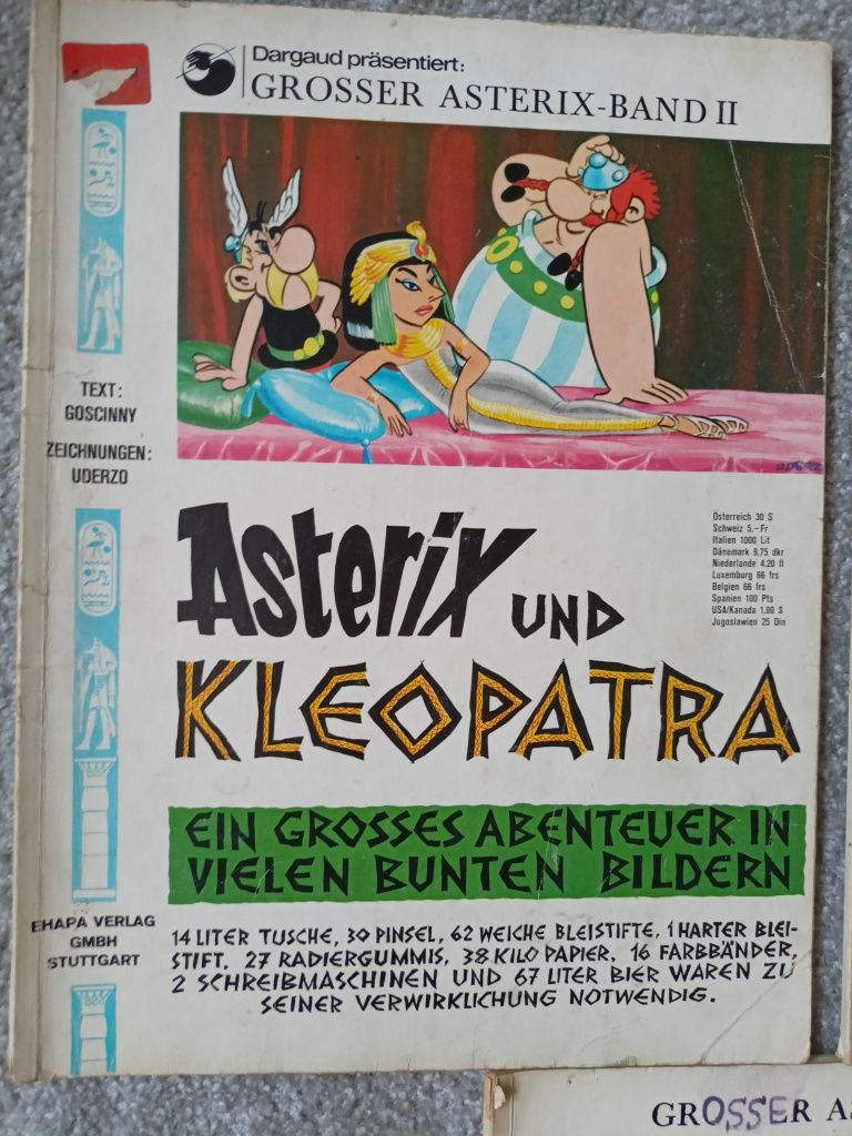 Komiks Asterix komiksy stare vintage kolekcjonerskie niemieckie retro