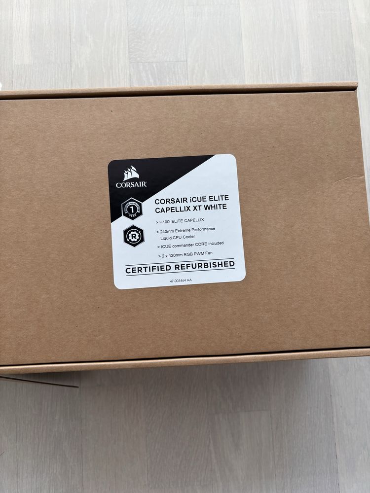 Corsair iCUE H100i ELITE CAPELLIX XT WHITE – Chłodzenie CPU 240 mm